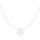 ketting smiley zilver