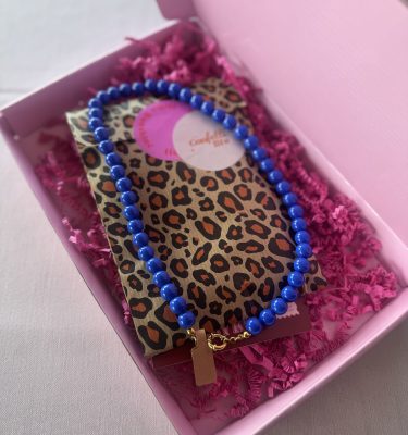 DIY PAKKET | BLAUW | ketting met boeislot